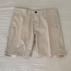 Theory Beige Flat Front Men's Shorts